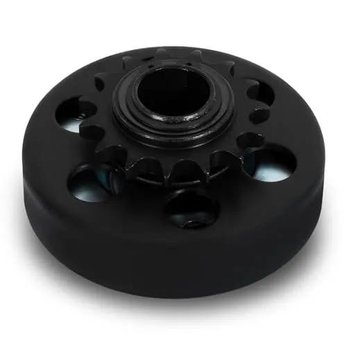 EBERTH Fliehkraftkupplung für Welle 25mm Ø, Kettenradkupplung für Ketten Typ 428#, Zahn-Fliehkraftkupplung, Zentrifugalkupplung Ritzel 15 Zähne #428, Go Kart, Pocket Bike, Quad, Motorrad, Dirt Bike