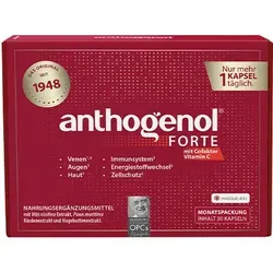 ANTHOGENOL forte Masquelier Original OPC Kapseln 30 St - Arzneimittel zur Unterstützung der Herz-Kreislauf-Gesundheit, reich an natürlichen Antioxidantien für Ihr Wohlbefinden.