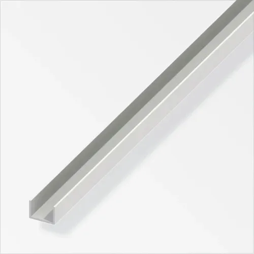 alfer U-Profil 10 x 18 x 1000 mm weiß PVC Profil Kunststoffprofil U Schiene