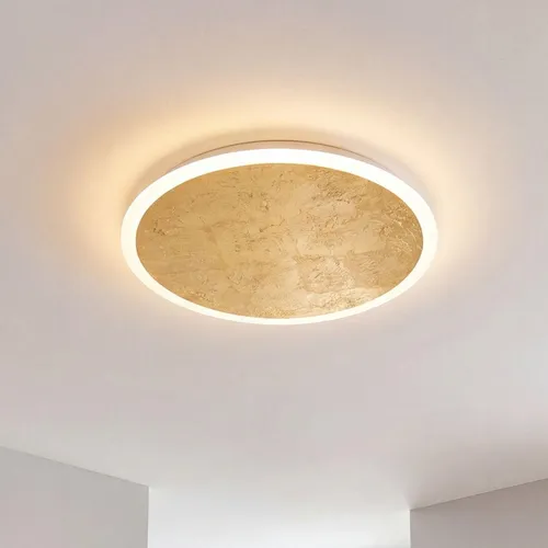 Moderne LED Wandleuchte Aluminium Ø 50 cm in Schwarz und Gold