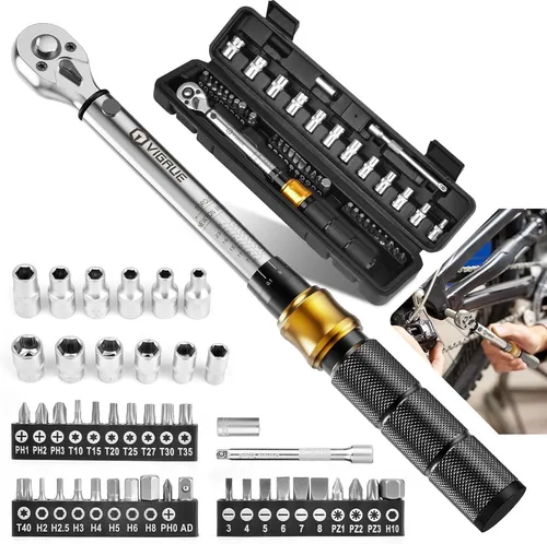 VIGRUE Drehmomentschlüssel 1 4 Zoll 5–25Nm Verlängerung Bits Fahrrad Motor #9481