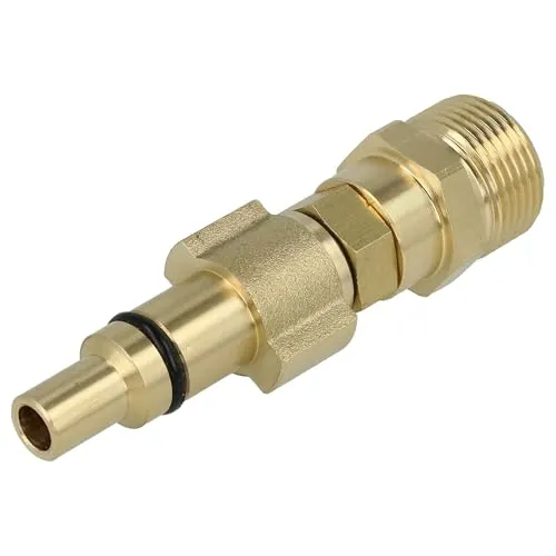 vhbw Adapter Bajonett auf M22 Gewinde kompatibel mit Parkside PHD 110 D1, 110 E1, 135 B1, 135 A1 Hochdruckreiniger - Schnellkupplung