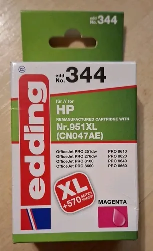1× edding 344 Edding Tinte ers.HP Nr.951xl MAGENTA (E3)