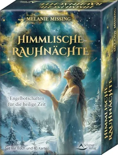 Himmlische Rauhnächte - Engelbotschaften für die heilige Zeit - Set mit Buch und 40 Karten für spirituelle Inspiration in der heiligen Zeit, ideal für persönliche Reflexion und Lebensdeutung.