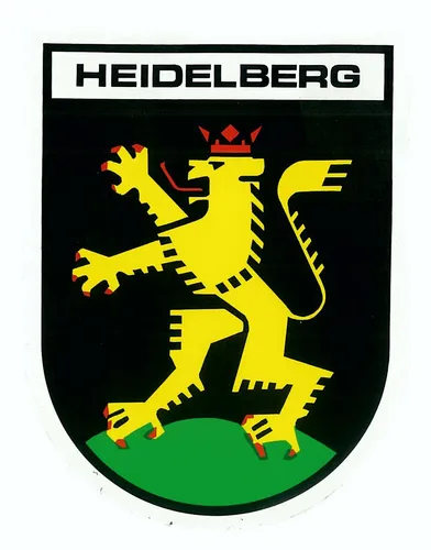 Aufkleber Wappen Heidelberg 60 x 45 mm  Sticker Tattoo Auto