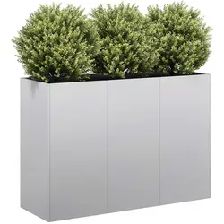 vidaXL Pflanzgefäß 120x40x80 cm aus verzinktem Stahl - Garten-Zubehör: Langlebig und rostbeständig, ideal für Gärten und Terrassen – bietet großzügigen Platz für Pflanzen und verleiht Ihrem Außenbereich eine stilvolle Note.