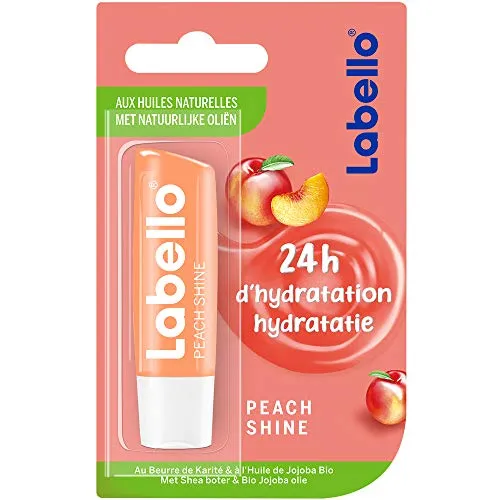 Labello Peach Shine Lippenbalsam, 4,8 g
