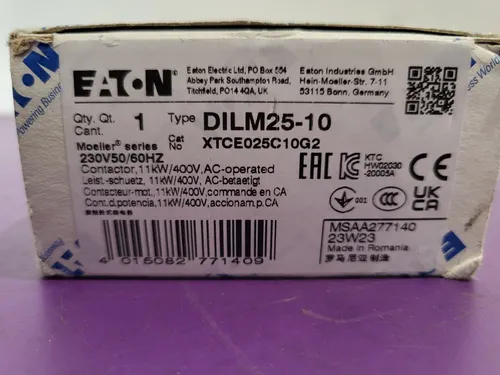 Eaton 277140 Leistungsschütz - 3-polig + 1 Schließer, 11 kW 400 V AC3, zuverlässiger Überspannungsschutz mit weltweiter Garantie