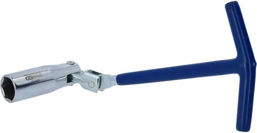 KS Tools 517.1170 T-Griff-Zündkerzenschlüssel mit Gelenk, 16mm