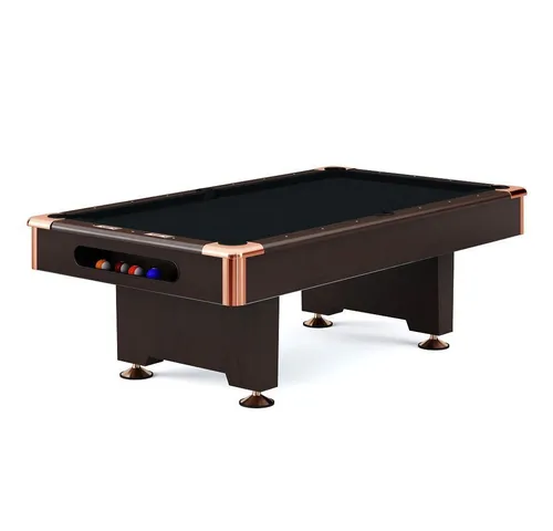 Automaten Hoffmann Billardtisch Club Pro III Nussbaum - Hochwertig verarbeiteter Billardtisch mit robustem Design und 7 ft Spielfeld (198x99 cm) für ein authentisches Spielerlebnis. Ideal für Spielzimmer und Freizeitbereiche.
