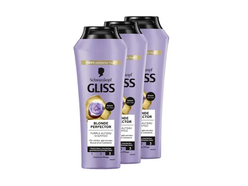 GLISS Shampoo Blond Perfector 250ml, 3x 250ml