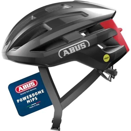 ABUS Rennradhelm PowerDome MIPS - leichter und sicherer Fahrradhelm mit Belüftungssystem - Fahrradhelme für Damen und Herren, leicht, mit MIPS Aufprallschutz und individuellem Anpassungssystem für optimalen Tragekomfort.