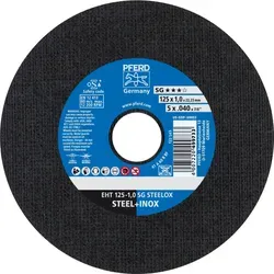 Pferd Trennscheibe EHT 125x1,0x22,23 mm gerade Leistungslinie SG STEELOX für