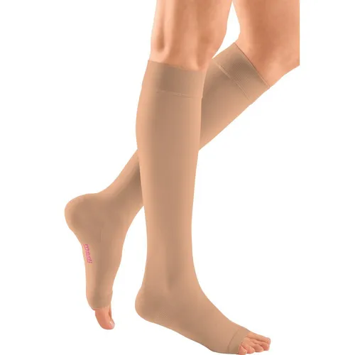 MEDI Strumpfhose mediven plus CCL2 AD Kompressionsstrümpfe kurz - o III - Kompressionsstrümpfe in anthrazit, Größe III, für optimale Beinunterstützung und Verbesserung der Blutzirkulation - ideal für Sport und Alltag.