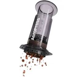 AeroPress Clear Schwarze Kaffeepresse - 3-in-1 Kaffeemaschine für vollmundigen Kaffee, bruchsicher und ideal für Reisen und Camping