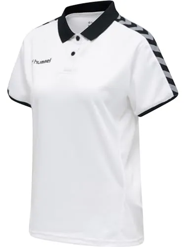 hummel Damen Polo Hmlauthentic Woman Functional Polo, White, XL, 205384-9001-XL