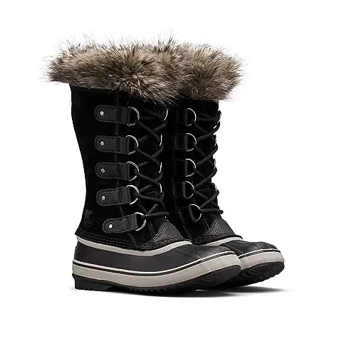 Sorel JOAN OF ARCTIC WATERPROOF Schneestiefel für Damen - Wanderschuhe mit wasserdichtem Wildleder-Obermaterial, ideal für kalte und nasse Wetterbedingungen, perfekt für Outdoor-Abenteuer.