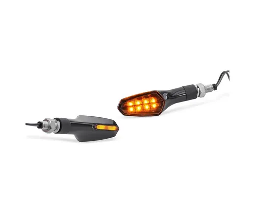 Lumitecs Blinker LED Blinker Motorrad KP18 E-Prüfzeichen - 2 Stück - LED Motorradblinker mit E-Zulassung für sichere und legale Nutzung, nahezu unsichtbar integriert für eine cleane Optik und hohe Leuchtkraft bei Tag.