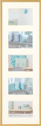 New Lifestyle Galerie-Rahmen 5x 10x15 cm in gold von Walther