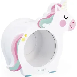 Janod Einhorn Spardose Rosa Kinder Rosa One Size - Rosa