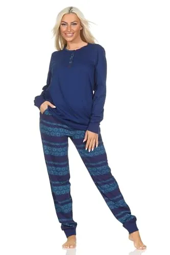 Normann Damen Pyjama im Ethnolook von Normann