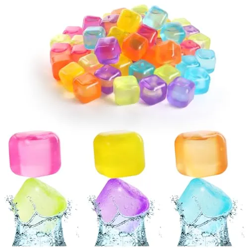 Wilhelm Sell® 60x wiederverwendbare Eiswürfel in tollen Farben