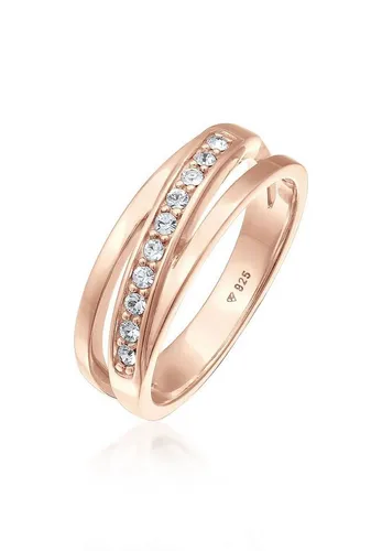Elli Fingerring mit Kristallen von Swarovski® 925 Silber
