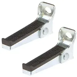 Bobike 1118 Fußstützen klappbar 11 cm pro Set Schwarz/Silber - Schwarz