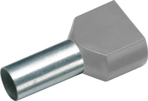 Cimco 187720 Zwillings-Aderendhülse 1mm² Teilisoliert Rot 100St.