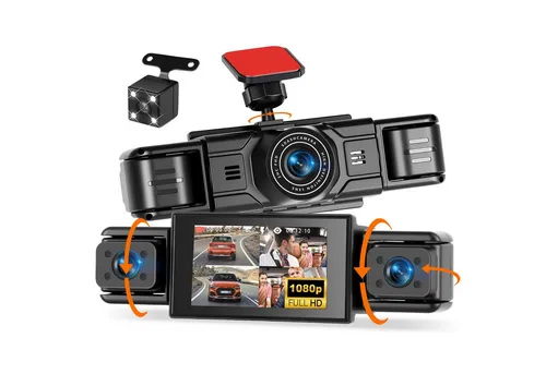 Hikity 3,16-Zoll 1080P HD Dashcam mit 4 Linsen