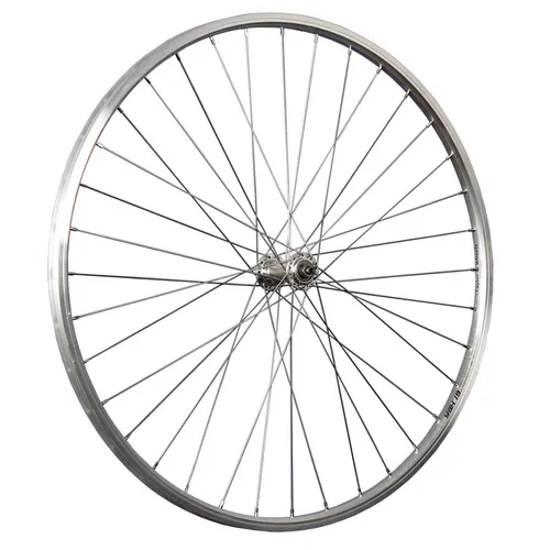 Laufrad 28 Zoll Vorderrad Fahrrad Hohlkammer Felge 622-19 Schnellspanner silber