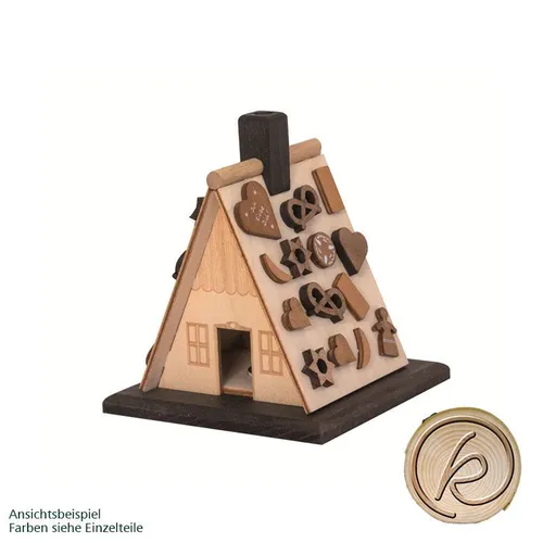 Räucherkerzen Rauchhaus Holz-Bastelset Bausatz, Kuhnert Hobaku 10101