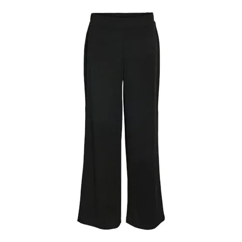 NMBOB HW Elastic Wide Pant JRS NOOS - Stoffhose für Damen mit weitem Hosenbein und elastischem Hosenbund, perfekt für komfortable Outfits im Alltag.