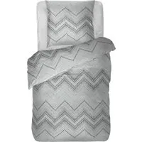 Bestlivings Bettwäsche Renforce 80 x 80 cm & 135 x 200 cm Karo Grau