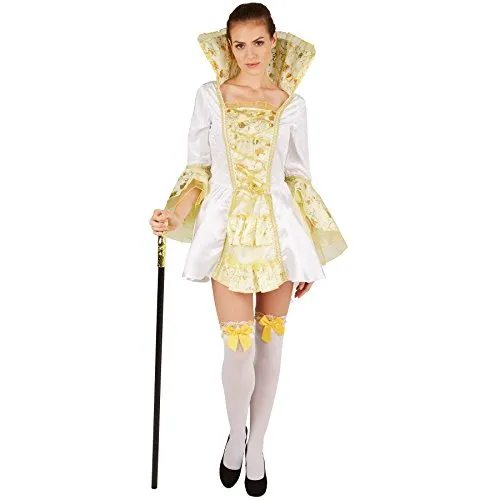 tectake® Frauenkostüm Kaiserin - Kostüm für Fasching und Mottoparty, majestätisch und elegant – verwandle dich in eine strahlende Regentin und erobere jede Veranstaltung mit Stil!