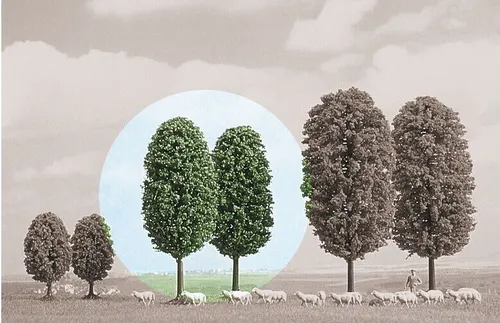 Busch 6052 2 Laubbäume, 80mm H0