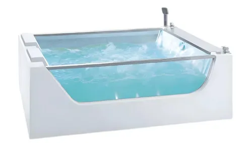Designwanne Whirlpool Acrylwanne 180x120 cm - Moderne freistehende Whirlpool-Badewanne aus hochwertigem Acryl, ideal für entspannende Momente zu zweit. Maße: 180 x 120 x 62 cm, mit 2 Jahren Herstellergarantie.