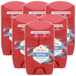Old Spice Deep Sea Deo-Roller 6er Set - Deoroller für Männer mit frischem Meeresduft, 48H Schutz, aluminiumfrei und hinterlässt keine Rückstände auf Kleidung.