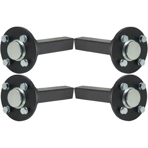 Nabe & Achsstummel für Quad ATV Anhänger 4 Bolzen 100mm PKD 35x35mm 1500kg (4...