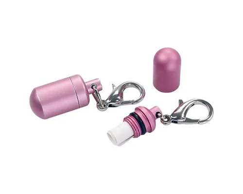 Wolters Hundehalsband-Anhänger Aluminium-Adresshülse rose