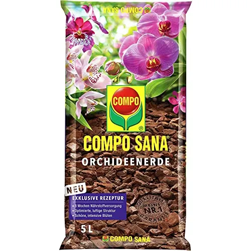 Compo SANA Orchideenerde mit Dünger, 5 Liter von COMPO