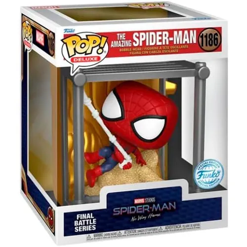 Funko Pop! The Amazing Spider-Man - Exklusive Figur aus Spider-Man: No Way Home - Spielfiguren - Detaillierte FUNKO POP! Figur des Erstaunlichen Spider-Man, perfekt für Sammler und Fans, mit leuchtenden Farben und in limitierter Auflage.