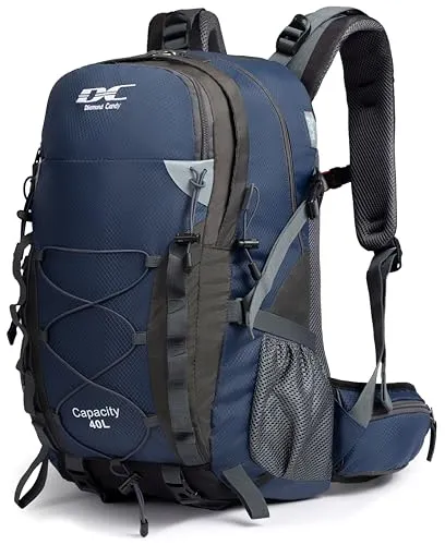 DCmount Wanderrucksack 40l Damen Herren Rucksack Wasserdicht Reiserucksack mit Regenschutz