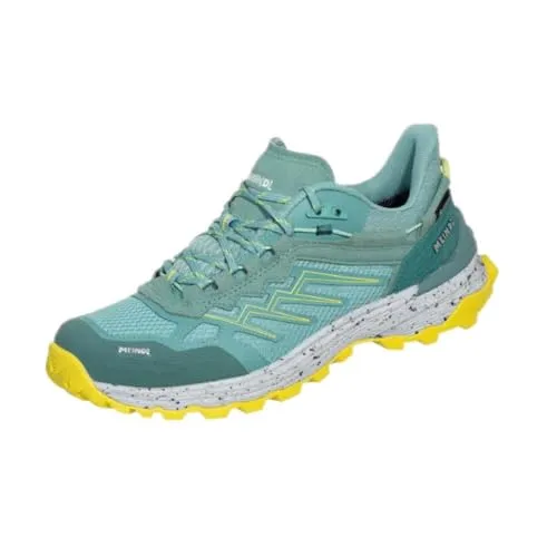Meindl Jamaica Lady GTX Damen Wanderschuh, Grün/Gelb, 41.5 EU - Hochwertiger Wanderschuh für Damen mit stabiler Gummiaußensohle und atmungsaktivem Obermaterial, ideal für Outdoor-Aktivitäten und Reisen.