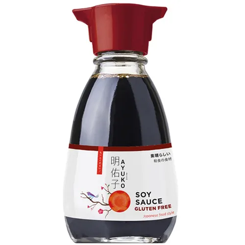 150ml  glutenfreie Sojasauce AYUKO in der Tischflasche Glasflasche Soja Soße