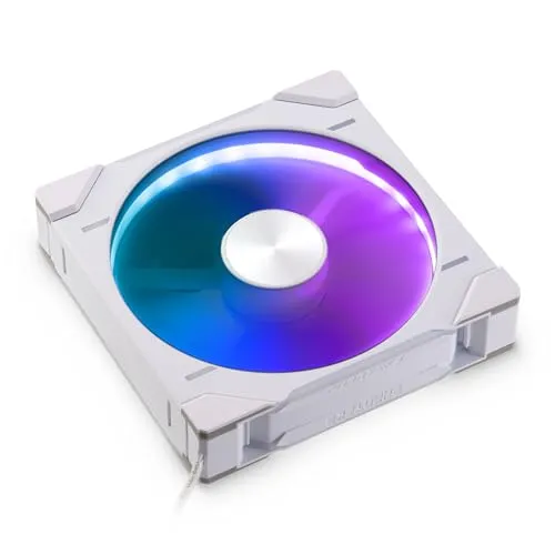 Phanteks D30-140 Regular D-RGB weiß - Hochleistungs Gehäuselüfter - 140mm D-RGB Gehäuselüfter mit bis zu 1800 rpm für optimale Kühlung und anpassbare Beleuchtungseffekte.