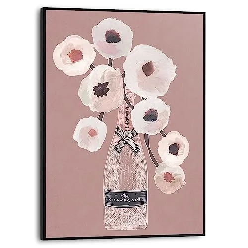 REINDERS Gerahmtes Bild, Champagne, Wohnzimmer, Bilder, Wanddeko, Room Decor, MDF, Braun, 40x30cm