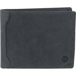 Vintage Geldbörse mit Riegel quer RFID Schutz - Schwarz