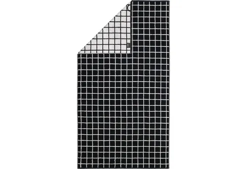 Cawö Handtücher Zoom Karo 123, 100% Baumwolle (1-St) in schwarz von Cawö
