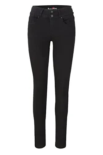 Buena Vista Damen Jeans Tummyless Stretch Twill in schwarz von Buena Vista